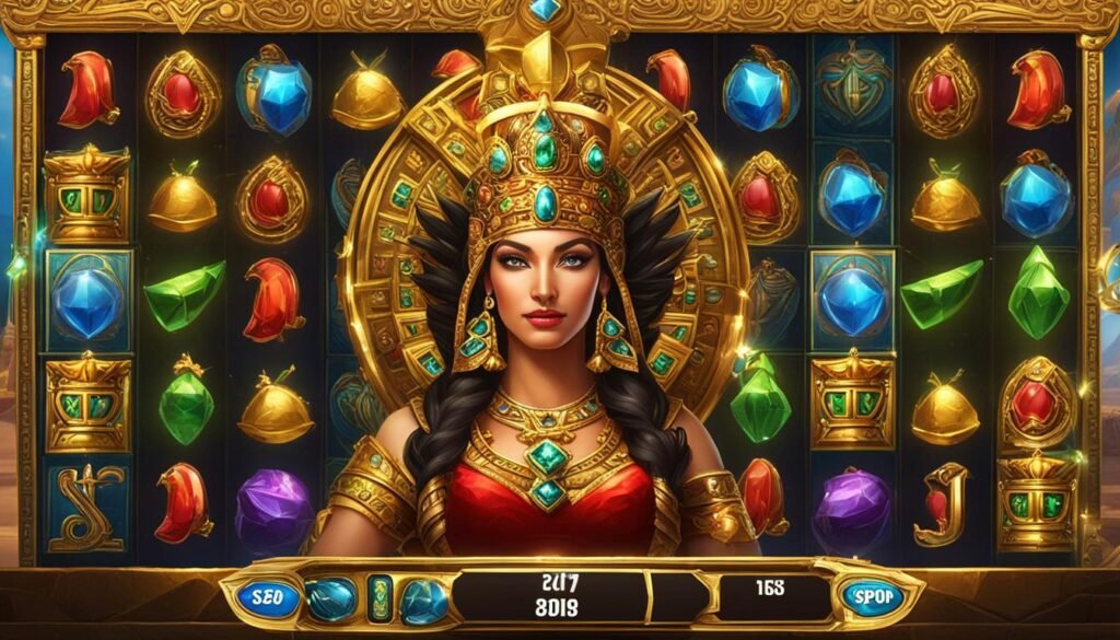 Scarab Queen bonus rounds and free spins image